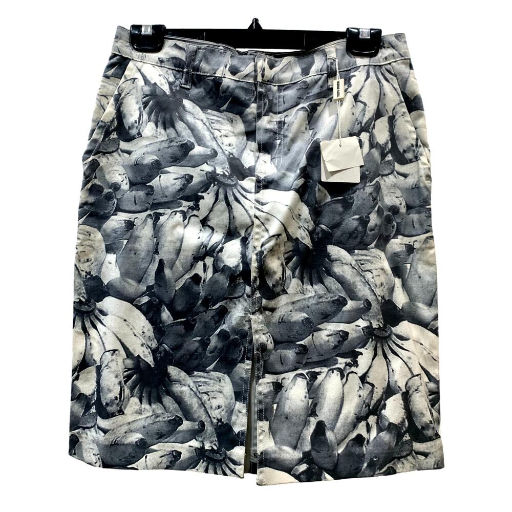 2001 Vintage Deadstock Tufi Duek Banana Photo Print Skirt | 42 | W 30.5" - Picture 2 of 10